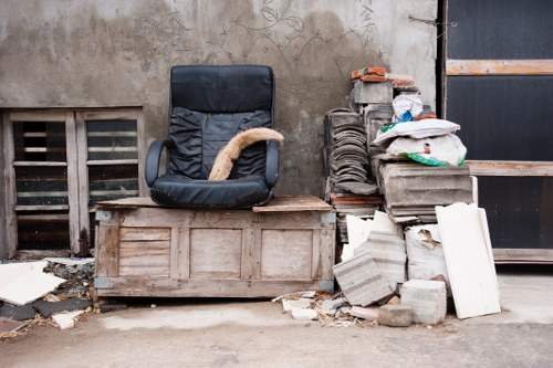 Recycling and disposal process during garage clearance